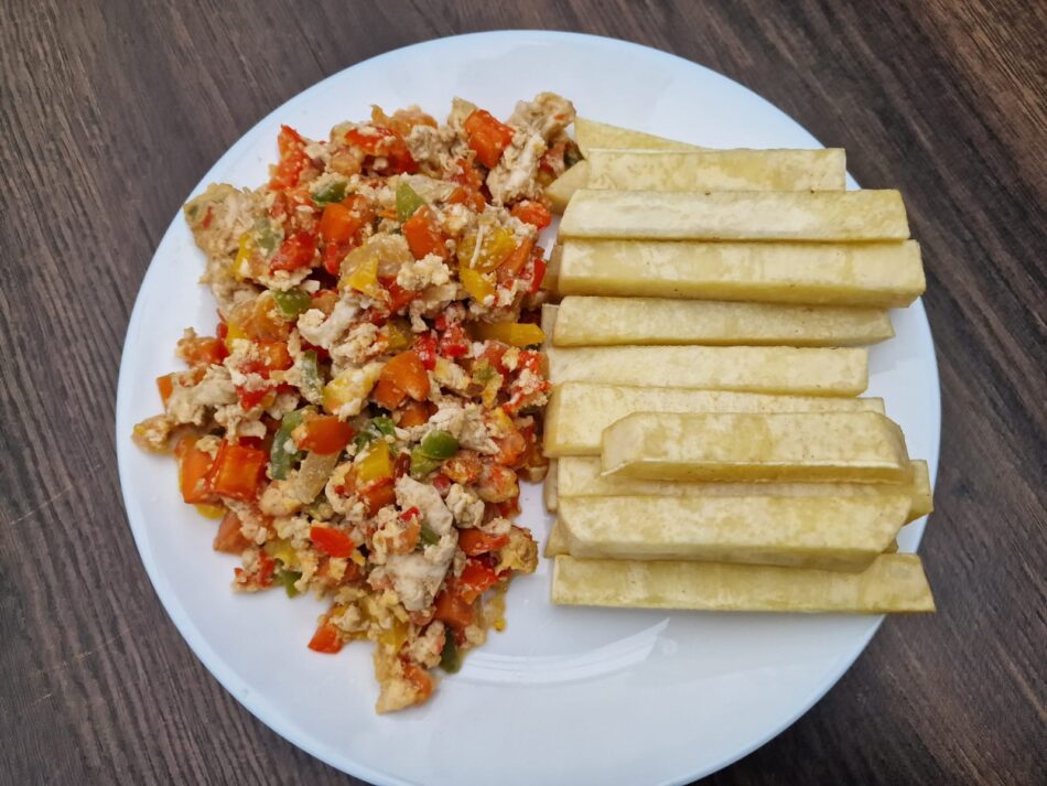 Yam and Egg Sauce