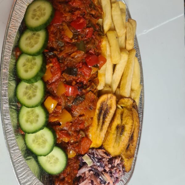 Fish, Chips and Plantain